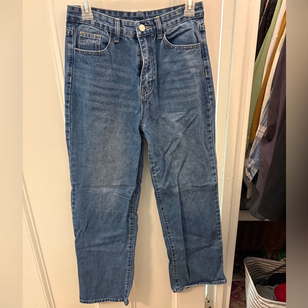 Cider High-Rise Wide Leg Jeans in Blue Wash